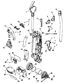 Main Body parts for Hoover Upright Vacuum U8361-900 from AppliancePartsPros.com