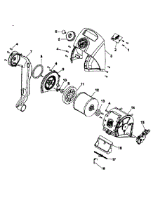 Motor Assy parts for Hoover Upright Vacuum U8361-900 from AppliancePartsPros.com