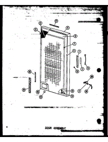 Pdoor Assembly parts for Amana Upright Freezer UC22/P60345-74W from AppliancePartsPros.com