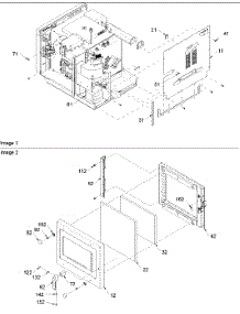 Rear Panel & Door parts for Amana Microwave UCA2000NT-P1325905 from AppliancePartsPros.com