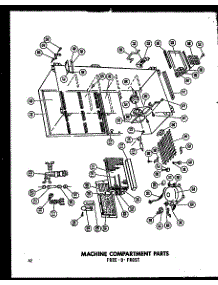 Machine Compartment Parts (Uf16f-C / P60117-5Wc) (Uf16f / P60117-5W) (Uf16f-A / P60117-5Wa) (Uf16 / P60117-20W) (Uf16-C / P60117-20Wc) (Uf16-A / P60117-20Wa) parts for Amana Upright Freezer UF16-C/P60117-20WC from AppliancePartsPros.com