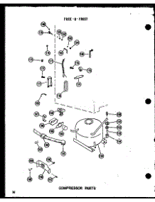 Compressor Parts parts for Amana Upright Freezer UF16K-C/P60250-40WC from AppliancePartsPros.com