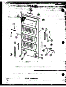 Door Assembly (Uf22b-C / P60345-51Wc) (Uf22b / P60345-51W) (Uf22b-A / P60345-51Wa) (Uf22b-L / P60345-51Wl) (Uf22b-Ag / P60345-51Wg) parts for Amana Upright Freezer UF22B-C/P60345-51WC from AppliancePartsPros.com