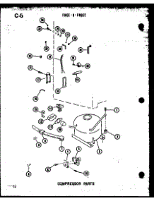 Compressor Parts parts for Amana Upright Freezer UF22C/P60345-72W from AppliancePartsPros.com