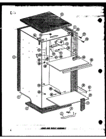 Liner And Shelf Assembly (Uf22c / P60345-82W) parts for Amana Upright Freezer UF22C/P60345-82W from AppliancePartsPros.com