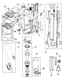 Main Body parts for Hoover Upright Vacuum UH70085 from AppliancePartsPros.com