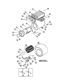 Heat Exchanger / Blower parts for Ducane Furnace UHZB055A3 from AppliancePartsPros.com