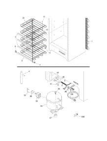 System parts for Crosley Upright Freezer UL2110A1 from AppliancePartsPros.com