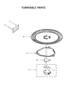 Turntable Parts parts for Whirlpool Microwave/Hood Combo UMV1160CB7 from AppliancePartsPros.com