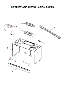 Cabinet And Installation Parts parts for Whirlpool Microwave/Hood Combo UMV1160CB7 from AppliancePartsPros.com
