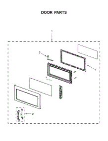 Door Parts parts for Whirlpool Microwave/Hood Combo UMV1160CS8 from AppliancePartsPros.com