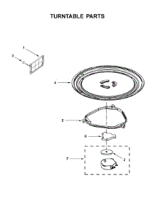 Turntable Parts parts for Whirlpool Microwave/Hood Combo UMV1160CS8 from AppliancePartsPros.com