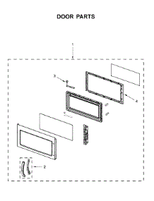 Door Parts parts for Whirlpool Microwave/Hood Combo UMV1160CW8 from AppliancePartsPros.com