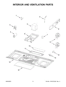 Interior And Ventilation Parts parts for Whirlpool Microwave/Hood Combo UMV1170LS0 from AppliancePartsPros.com