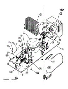 Compressor parts for Dcs Compact Refrigerator UR624-70652 from AppliancePartsPros.com