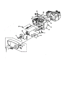 Engine Housing / Clutch parts for Homelite Gas Chainsaw UT-10629 from AppliancePartsPros.com