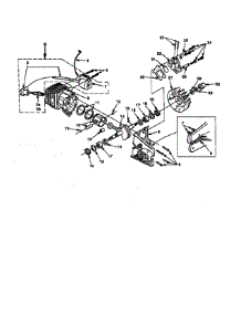Engine Internal parts for Homelite Gas Chainsaw UT-10629 from AppliancePartsPros.com