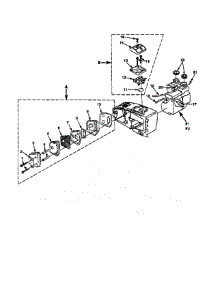 Muffler / Carburetor / Tank parts for Homelite Gas Chainsaw UT-10629 from AppliancePartsPros.com