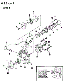 Figure 2 parts for Homelite Gas Chainsaw UT-10654 from AppliancePartsPros.com