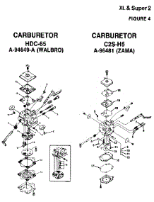 Figure 4 parts for Homelite Gas Chainsaw UT-10654 from AppliancePartsPros.com