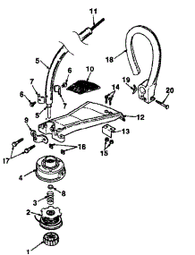 Shaft parts for Homelite Gas Line Trimmer UT-20536 from AppliancePartsPros.com