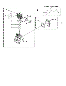 Engine Internal parts for Homelite Gas Line Trimmer UT-20691-R from AppliancePartsPros.com