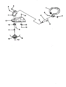Handle parts for Homelite Gas Line Trimmer UT-20706 from AppliancePartsPros.com