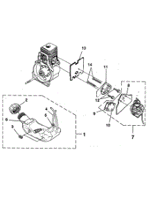 Carburetor / Fuel Tank parts for Homelite Gas Leaf Blower UT08929A from AppliancePartsPros.com