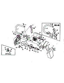 Handles / Clutch parts for Homelite Gas Chainsaw UT10045 from AppliancePartsPros.com