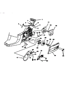 Clutch / Chain Brake / Drive Case Cover parts for Homelite Gas Chainsaw UT10773 from AppliancePartsPros.com
