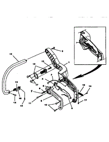 Handles parts for Homelite Gas Chainsaw UT10773 from AppliancePartsPros.com