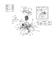 Engine Housing / Fuel Tank / Oil Tank parts for Homelite Gas Chainsaw UT10847 from AppliancePartsPros.com