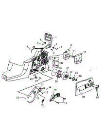 Clutch / Chain Brake / Drive Case Cover parts for Homelite Gas Chainsaw UT10942 from AppliancePartsPros.com