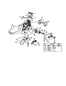 Clutch / Chain Brake / Drive Case Cover parts for Homelite Gas Chainsaw UT10947A from AppliancePartsPros.com