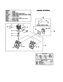 Engine Internal parts for Homelite Gas Line Trimmer UT15204 from AppliancePartsPros.com