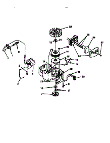 Ignition / Starter / Air Cleaner / Clutch parts for Homelite Gas Line Trimmer UT18022E from AppliancePartsPros.com