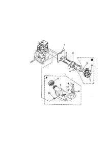 Carburetor-Fuel Tank parts for Homelite Gas Line Trimmer UT20710 from AppliancePartsPros.com