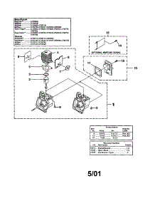 Engine Internal parts for Homelite Gas Line Trimmer UT20713 from AppliancePartsPros.com