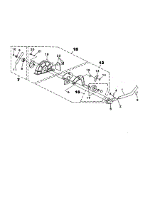 Edger Attachment parts for Homelite Gas Line Trimmer UT20735 from AppliancePartsPros.com