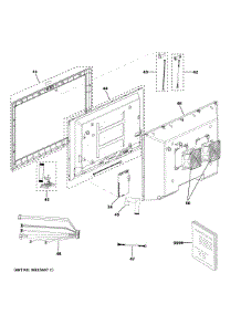 Touch Screen Assembly parts for Ge Range Hood UVH13013M2TS from AppliancePartsPros.com