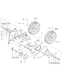 Wheel Drive Mechanism / Wheels parts for Troy-Bilt Gas Walk-Behind Mower V000100 from AppliancePartsPros.com
