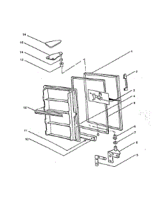 Door Asy parts for Wc Wood Upright Freezer V17NAB from AppliancePartsPros.com