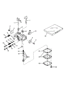 Carburetor No. 631451 parts for Tecumseh Lawn & Garden Engine V60-70252H from AppliancePartsPros.com