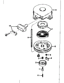 Rewind Starter parts for Tecumseh Lawn & Garden Engine V60-70265H from AppliancePartsPros.com