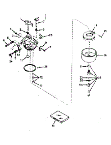 Carburetor No. 631449 parts for Tecumseh Lawn & Garden Engine V70-125203A from AppliancePartsPros.com