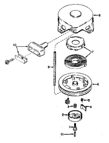 Rewind Starter No. 590420 parts for Tecumseh Lawn & Garden Engine V70-125203A from AppliancePartsPros.com