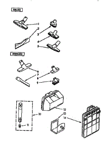 Attachment parts for Muskin Central Vacuum VACUUM CLEANERS from AppliancePartsPros.com