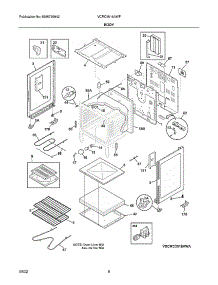 Body parts for Kelvinator Electric Range VCRC3016AWF from AppliancePartsPros.com