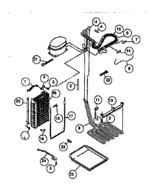 Lower Unit And Tube parts for Viking Range Side-By-Side Refrigerator VCSB360 from AppliancePartsPros.com