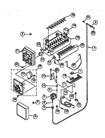Icemaker parts for Viking Range Side-By-Side Refrigerator VCSB360 from AppliancePartsPros.com